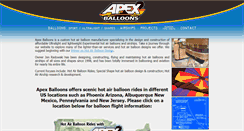 Desktop Screenshot of apexballoons.com